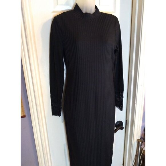 Venus Dress Black Form Fitting Sz M Sexy Witch - Picture 1 of 9